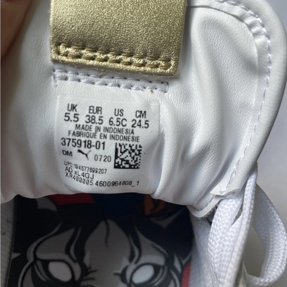 Puma Ralph Sampson Lo Top White Sneakers Cats Sz Mens 6.5 Womens 8 Narrow 38.5 - Picture 12 of 15